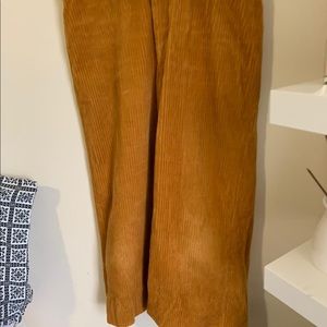 Zara corduroy culotte mustard